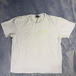 Ralph Lauren baby blue  t-shirt with yellow logo Size XL